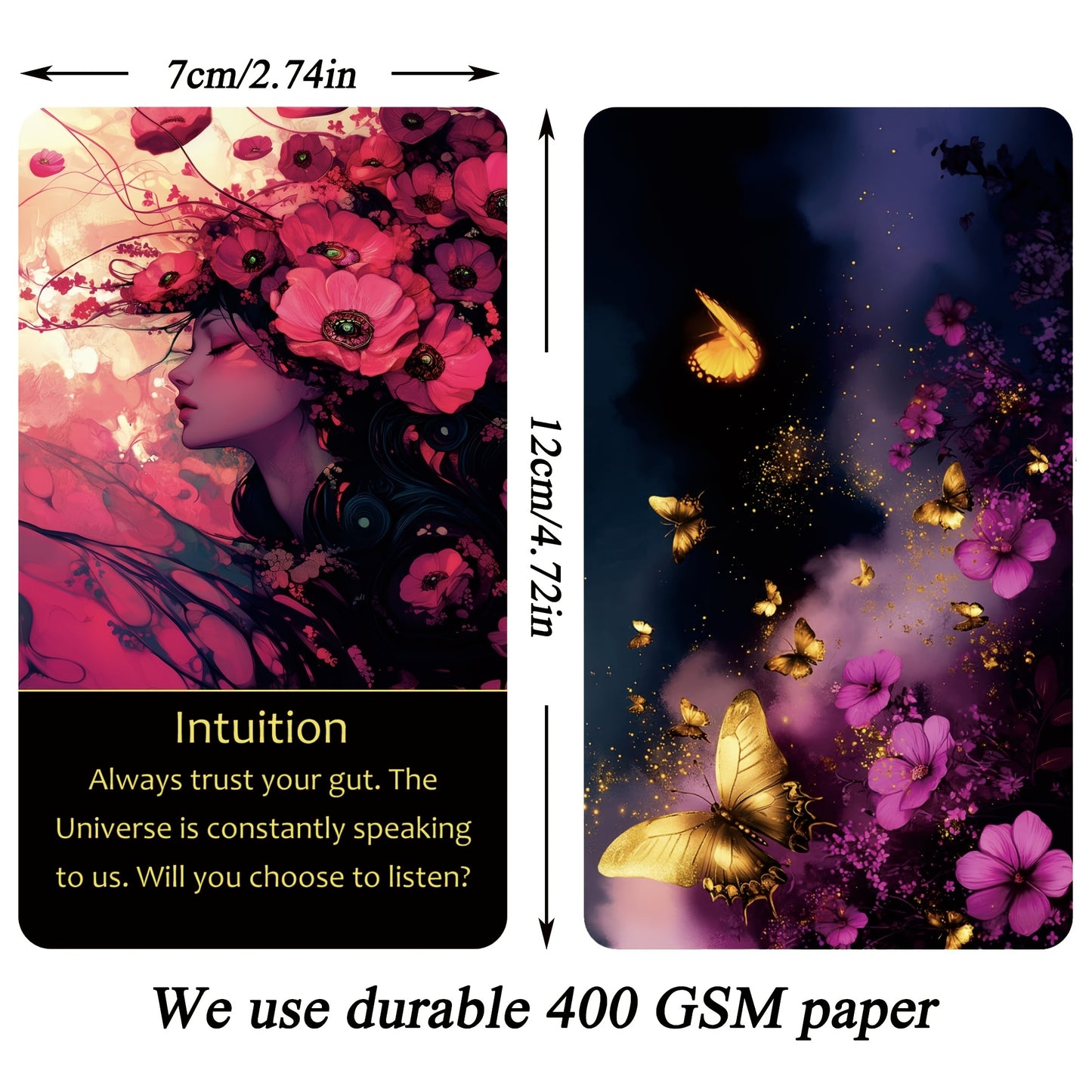 60 Mysterious Inner Wisdom Compass Oracle Cards, Suitable for Beginners' Oracle Cards And Tarot Card Oracle Cards, Suitable for Beginners, Activate Your Intuition And Insights, Christmas Gift