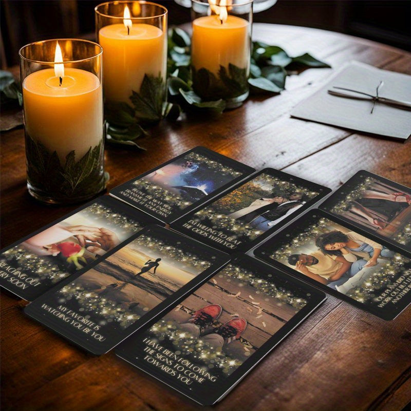 36pcs Love Oracle Cards Set with Colorful Lights Design - Perfect Gift for Friends & Family, Ideal for Thanksgiving