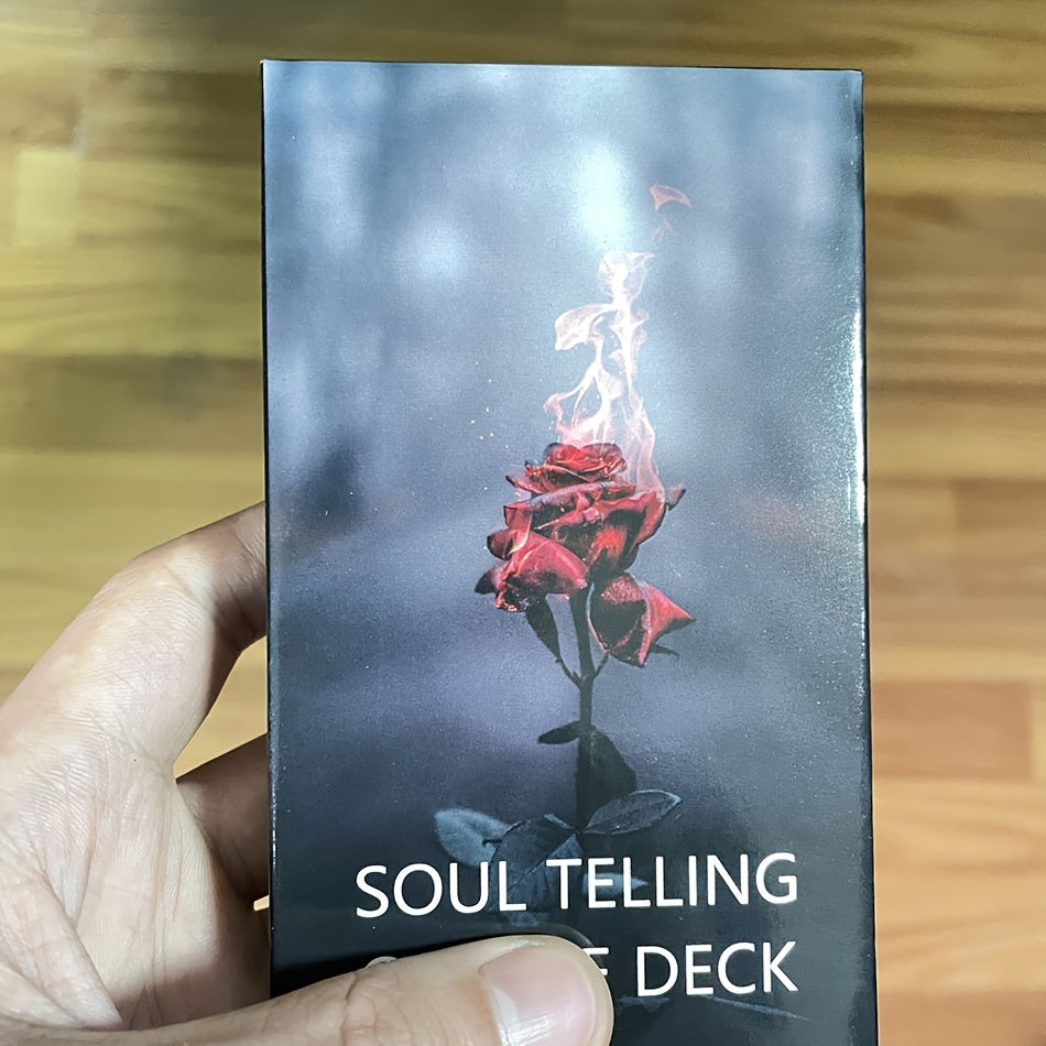 Soul Telling Deck, Love Cards, Twin Flame Soulmate, Keywords Taro, 4.72x2.76inch Cards, 62 Cards