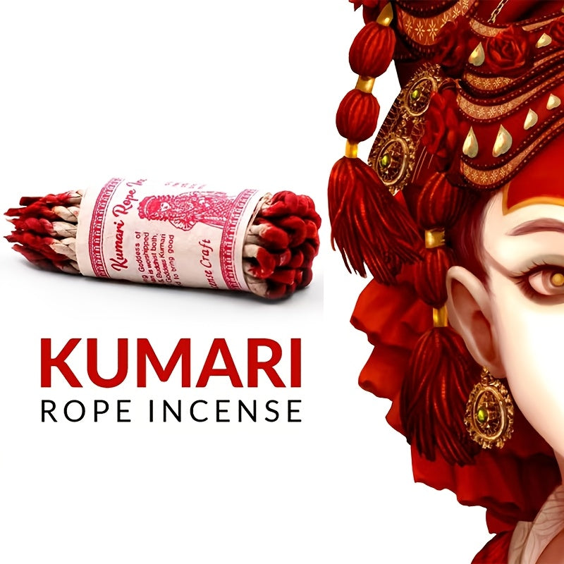 25-Pack Himalayan Kumari Cedarwood Cinnamon Rope Incense - Handmade Traditional Aromatherapy Sticks for Spiritual Cleansing, Meditation, Yoga - Wood Scented, No Feathers, Holiday Variety Pack