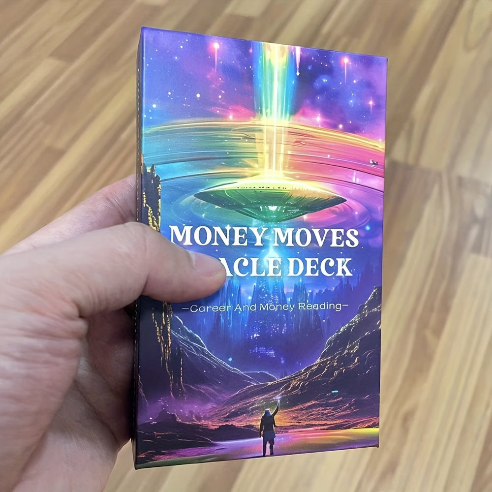 54pcs Money Moves Card, Fortune Telling Toys, Prophecy Divination Cards With Keywords