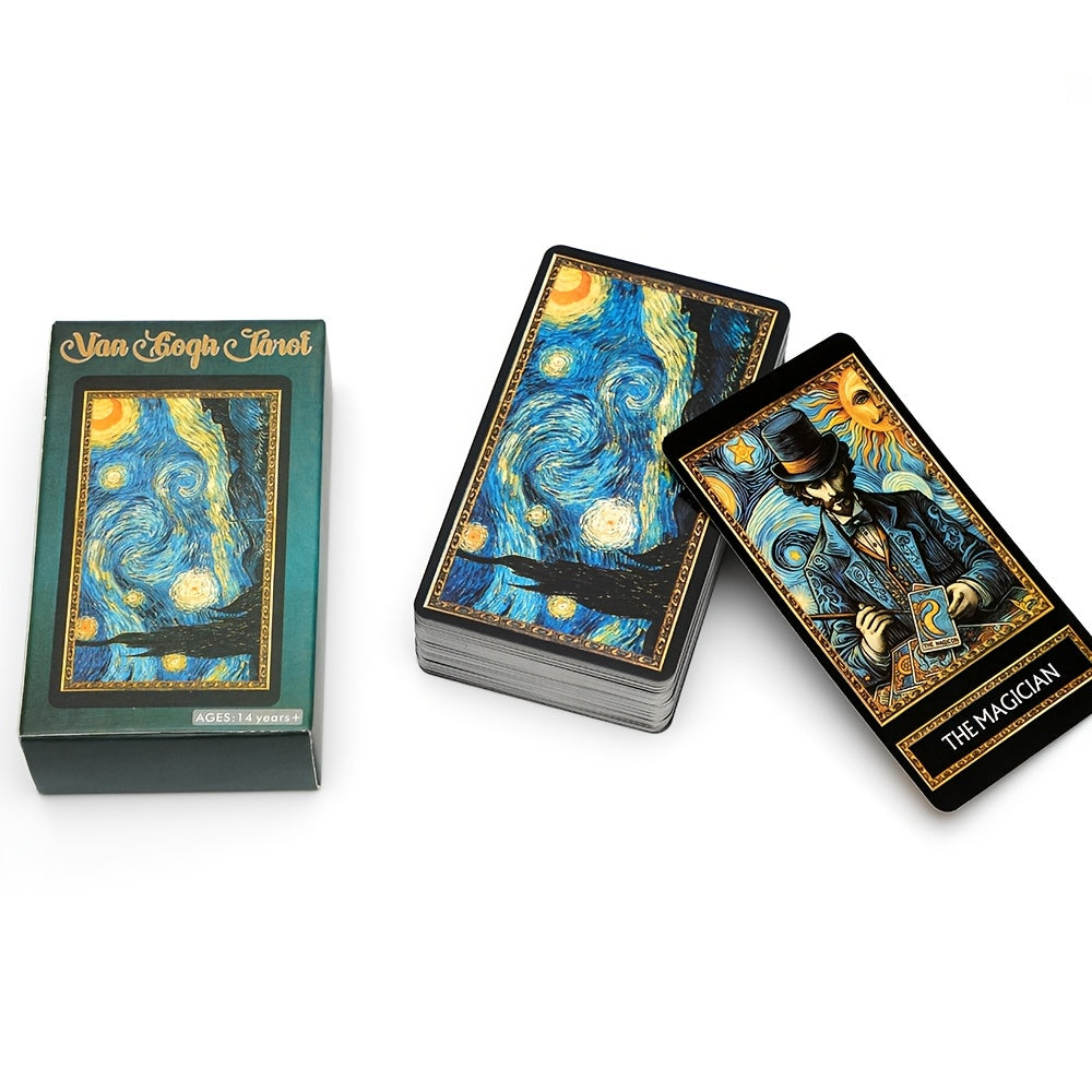 Van Gogh Tarot Cards - 78pcs English Edition, Premium Cardstock Material