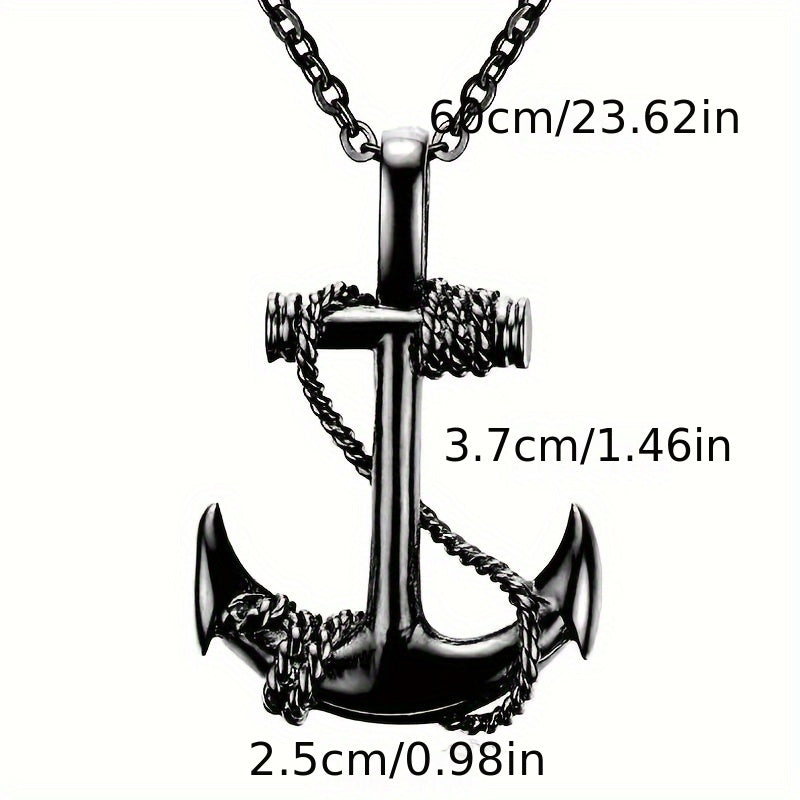 [Popular Choice] European and American Fashion New Retro Hip-hop Titanium Steel Necklace Punk Personality Simple Men's Party Necklace