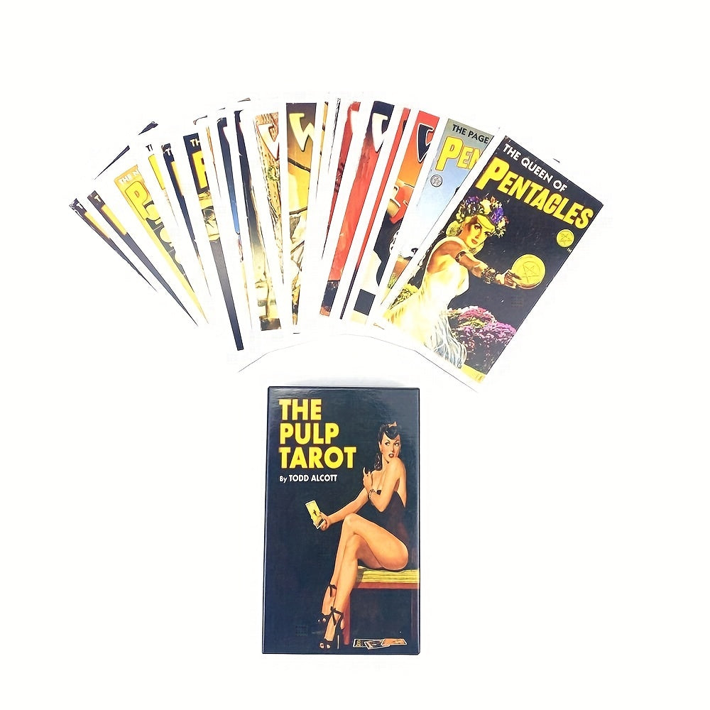 Authentic Original Size Pulp Tarot Deck with Paper Instructions Included