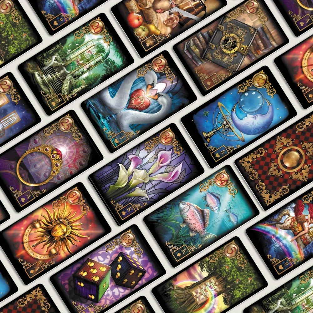 44pcs Retro Reverie Oracle Cards - Tarot Deck For Fate Divination & Entertainment, Perfect For Beginners, Ideal Gift For Family & Friends On Halloween, Christmas, Thanksgiving