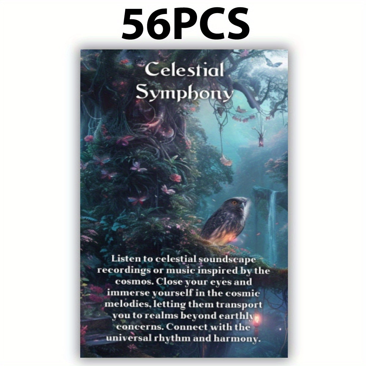 56 PCS Sacred Forest Oracle Cards for Beginners with Guidebook - Tarot-Inspired Deck for Insight, Meditation & Reflection - Universal Paper Greeting Cards for Any Recipient with Meanings Printed