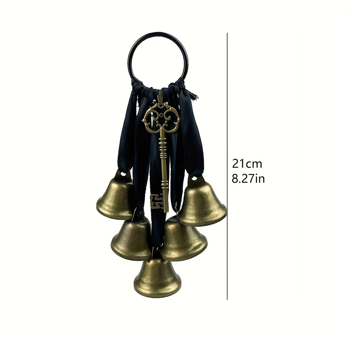 Iron Witch Wind Chimes - Unique Decorative Door Handle Bells with Home Protection & Room Decor - Non-Electric, Battery-Free, Hanging Pendant for Indoor & Outdoor Use