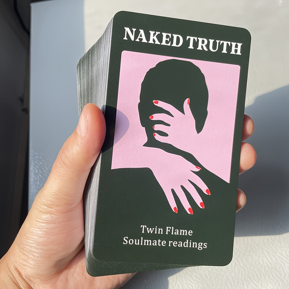 Love Oracle Cards, Naked Truth Oracle Deck, Soulmate Oracle Cards For Beginners, Perfect For Twin Flame And Soulmate Readings, Tarot Deck, 12x7 Cards, 54-Cards