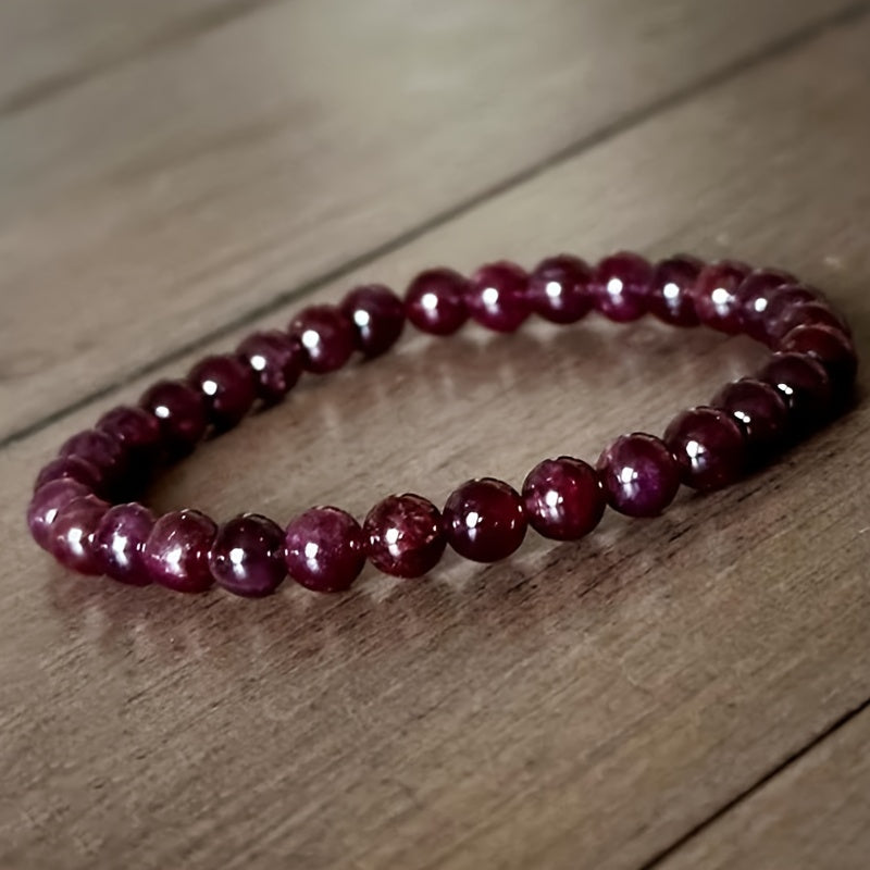 1pc/Red Garnet Bracelet Perfect Natural Red Gem Blessing Bracelet