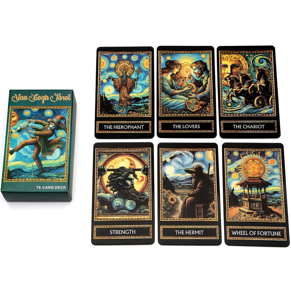 Van Gogh Tarot Cards - 78pcs English Edition, Premium Cardstock Material