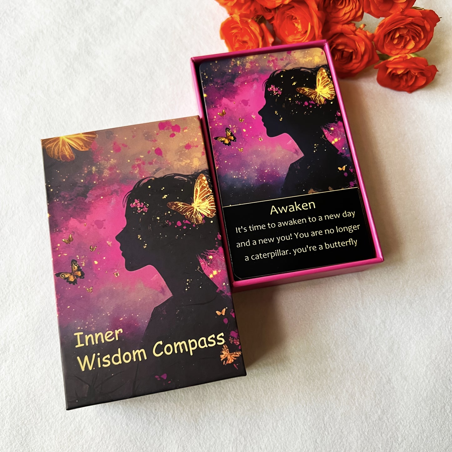 60 Mysterious Inner Wisdom Compass Oracle Cards, Suitable for Beginners' Oracle Cards And Tarot Card Oracle Cards, Suitable for Beginners, Activate Your Intuition And Insights, Christmas Gift