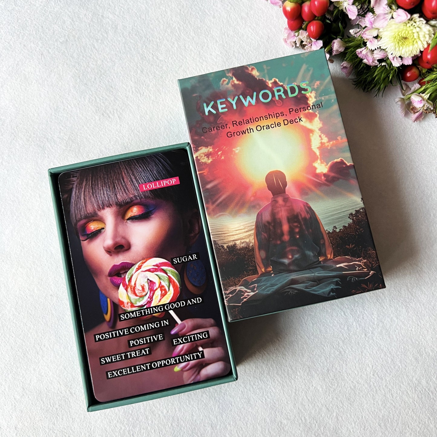 Keywords Oracle Cards, Oracle Cards For Beginners, Tarot Companion, Oracle Deck Used For Career, Relationships, And Personal Growth, Christmas Present