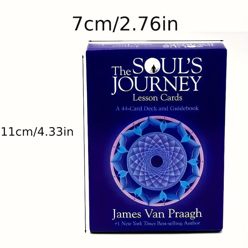 The Soul's Journey Lesson Cards by James Van Praagh - 44-Card Deck and Guidebook for Spiritual Guidance, Inspirational Wisdom, and Self-Reflection for Adults 14+ - Durable Cardboard Material