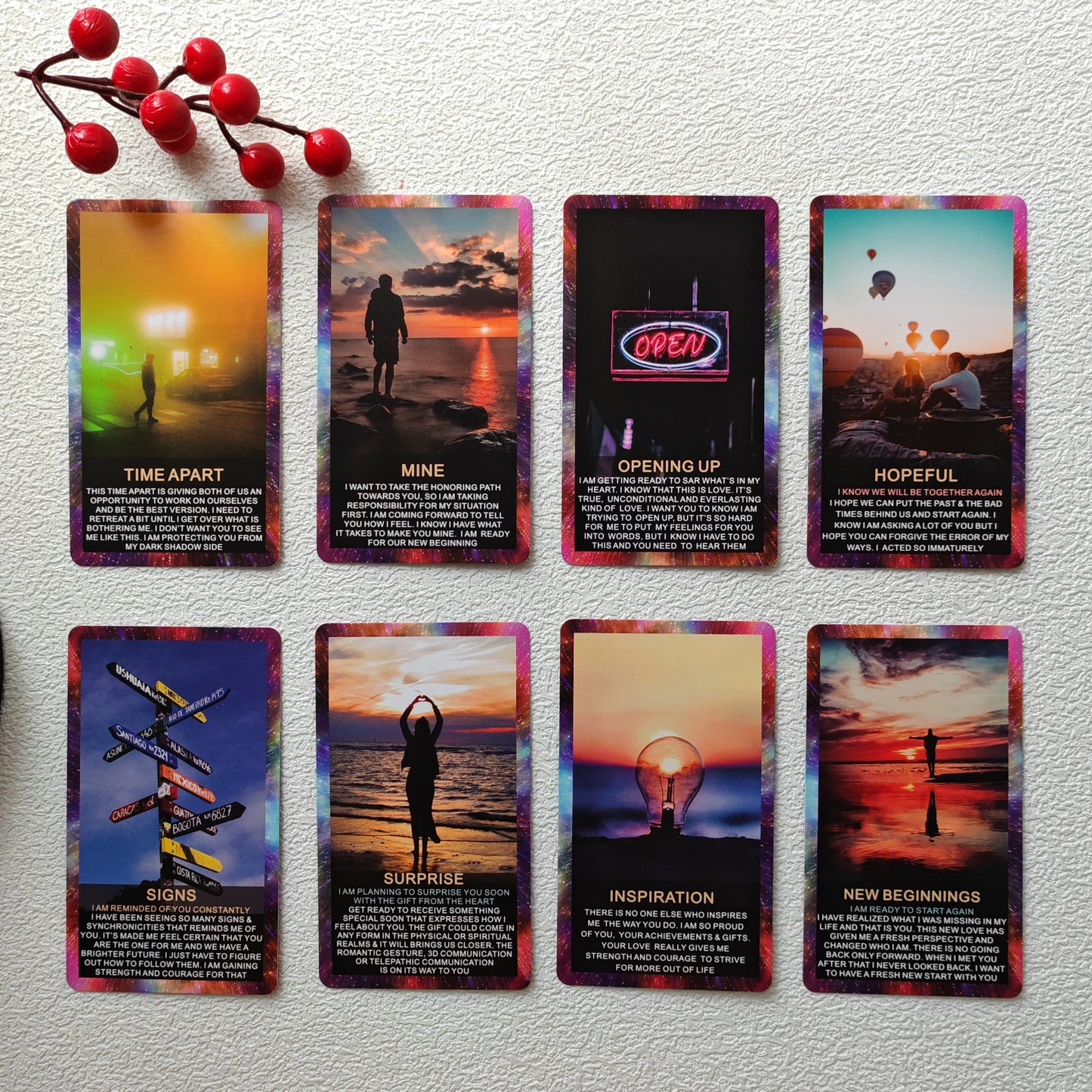 Twin Flame Love Messages Oracle Cards Deck, Oracle Cards With Meanings On Them, Secret And Hidden Messages Oracle Deck, Confession Of Divine Masculine Or Soulmate