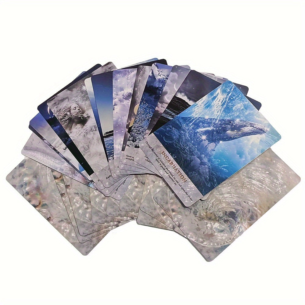 Pearls of Wisdom Oracle Card | 44-Cards Portable Size Fortune Telling Game | Divination Card | for Ages 14+