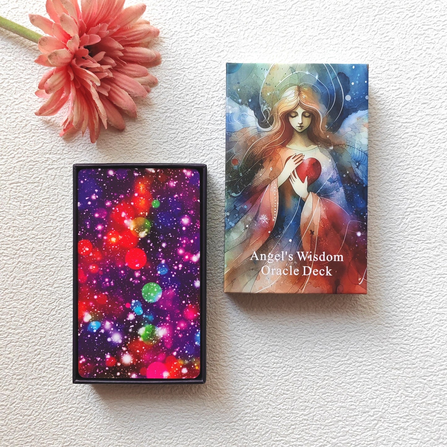 48 Angel Wisdom Oracle Card Set, Suitable For Beginners Oracle Card Set, Angel Digital Belief Card, Oracle Card, Guide Your Sacred Path, Christmas Gifts For Family And Friends