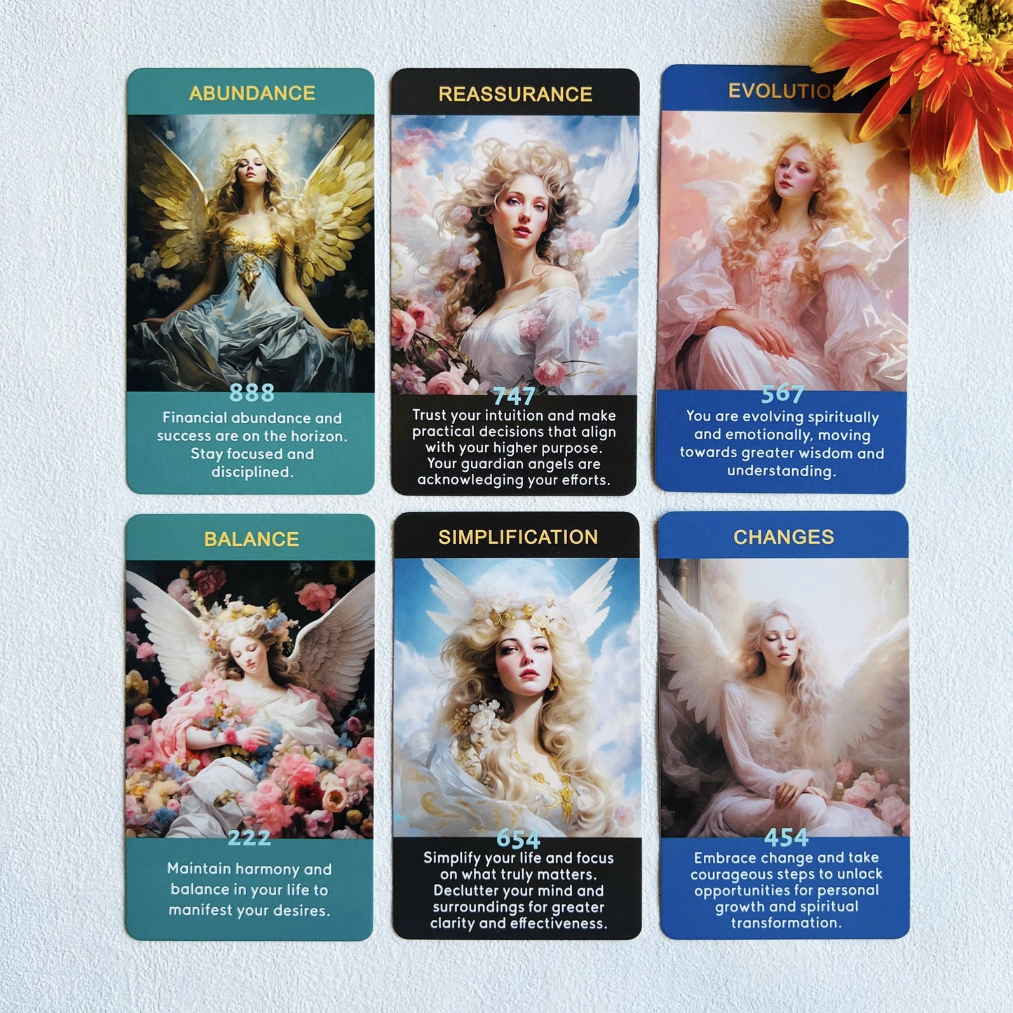 Angel Numbers Oracle Cards, Tarot Cards For Beginners, Enhance Your Spiritual Journey With The Angel Number Affirmation Cards