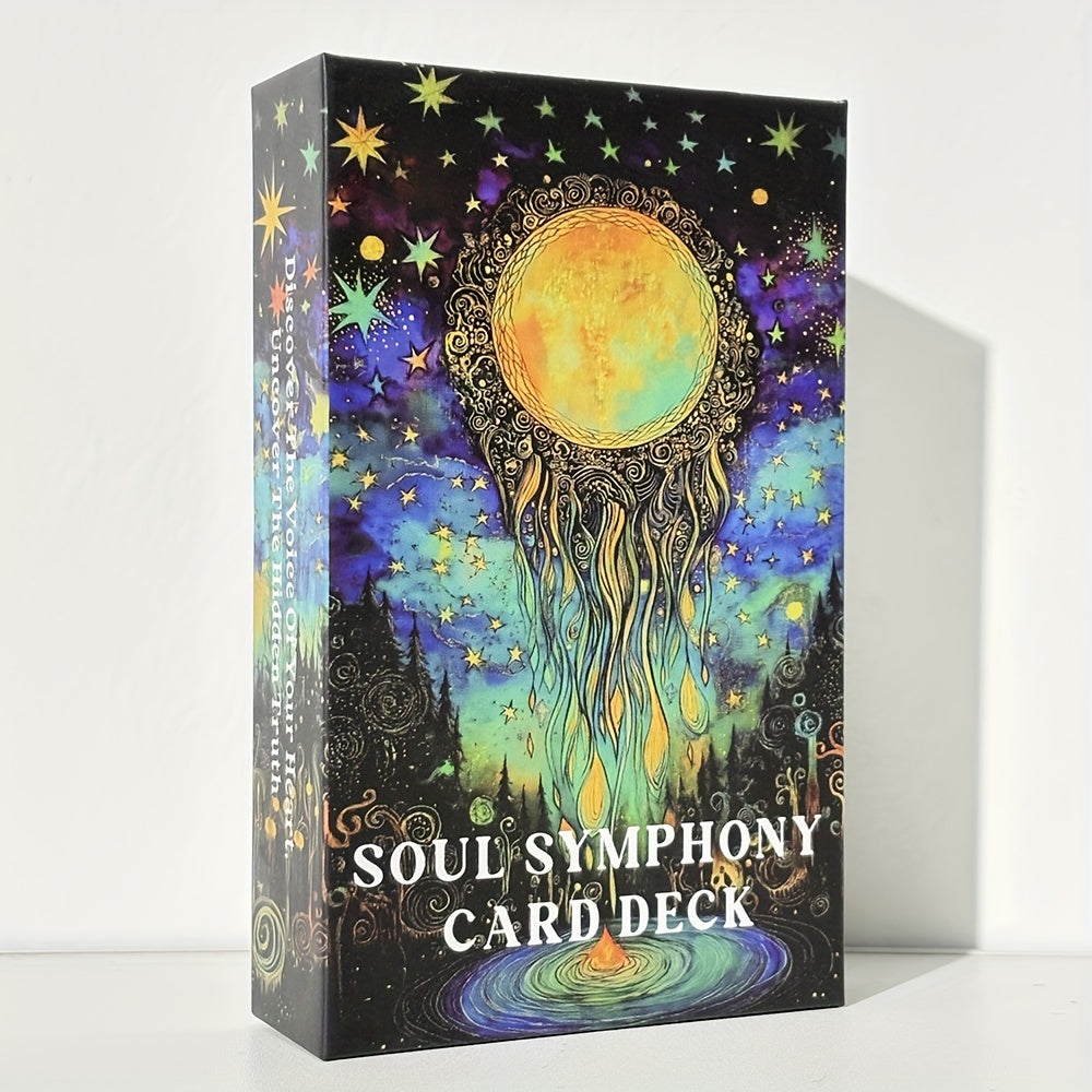 Soul Symphony Oracle Cards, Discover The Voice of Your Heart, Uncover The Hidden Truth, Inner Emotions Tarot Deck, Situation Cards, 12X7Cm/4.72X2.75Inch, 59-Cards