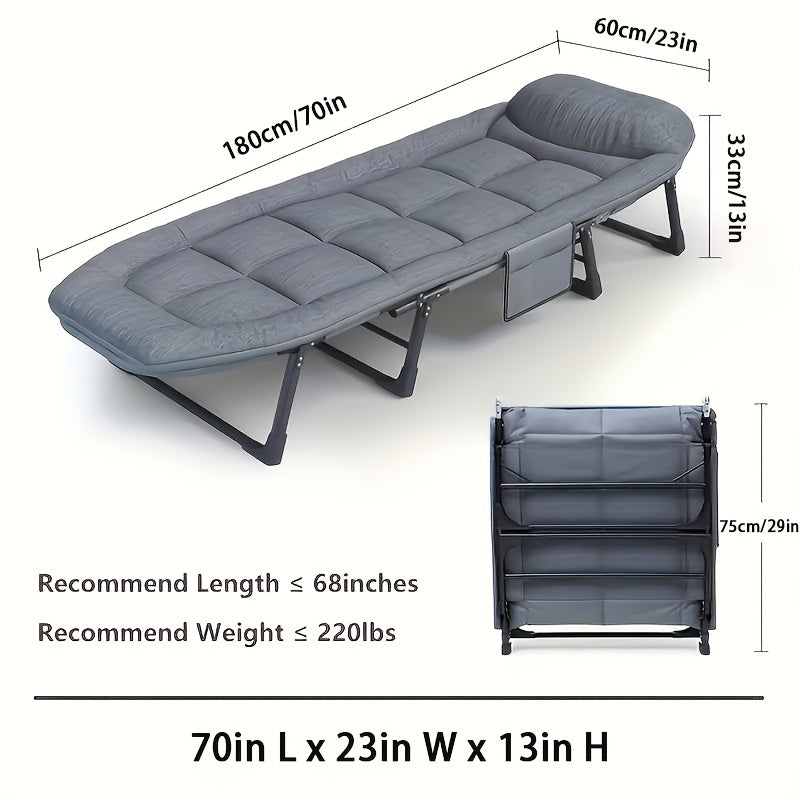 American Style Folding Single Bed For Lunch Break Adult Office Simple March Home Light Multifunctional Nap Accompanying Bed