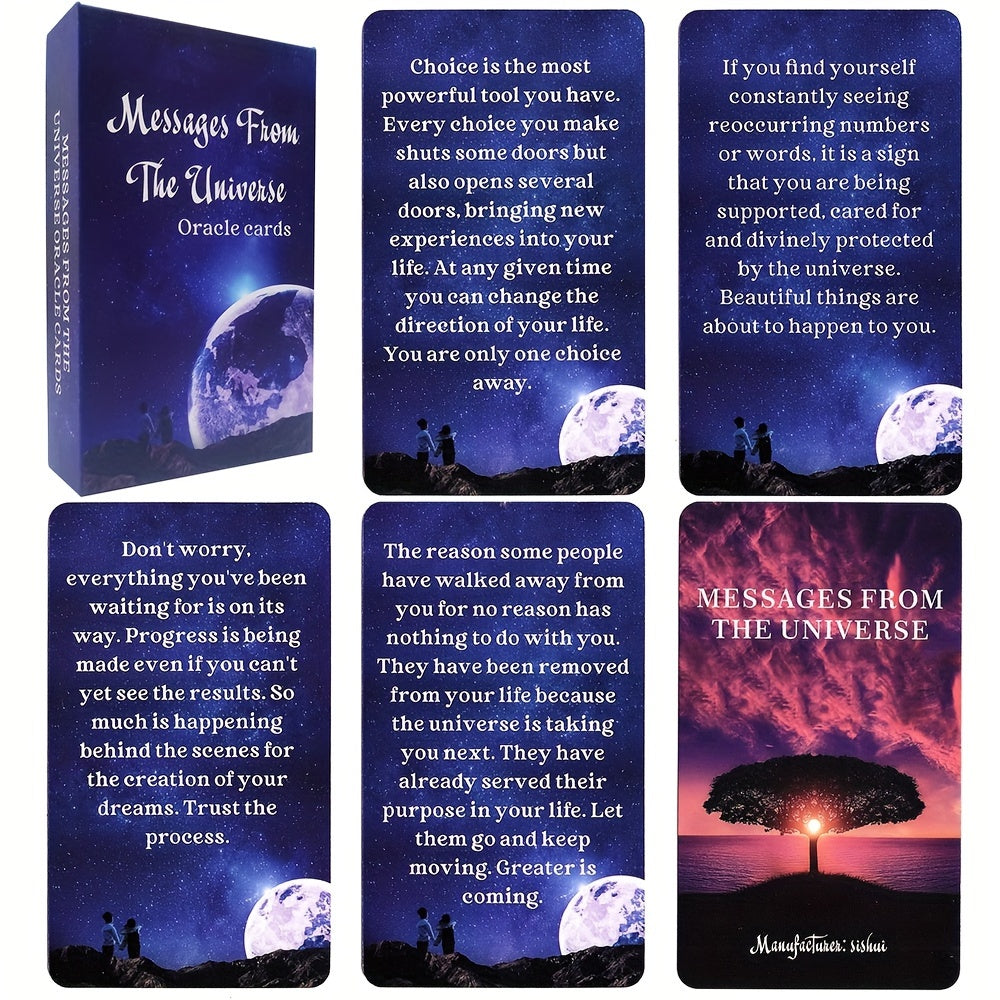 Message From The Universe Oracle Cards 54 Decks With Keywords Tarot In Box Prophet Prophecy Oracle Divination 4.72x2.76inch Cards