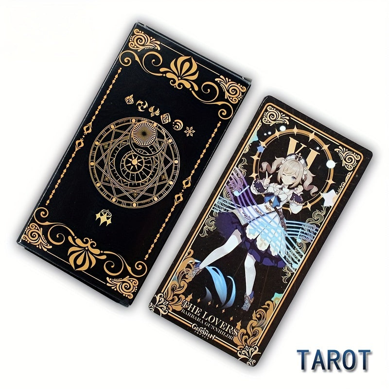 Anime Game Tarot Cards, Interactive Cards, Cartoon Cards, Anime Character Fan Divination Oracle Tarot Card, Fate Divination Cards, Halloween, Thanksgiving Day And Christmas Gifts