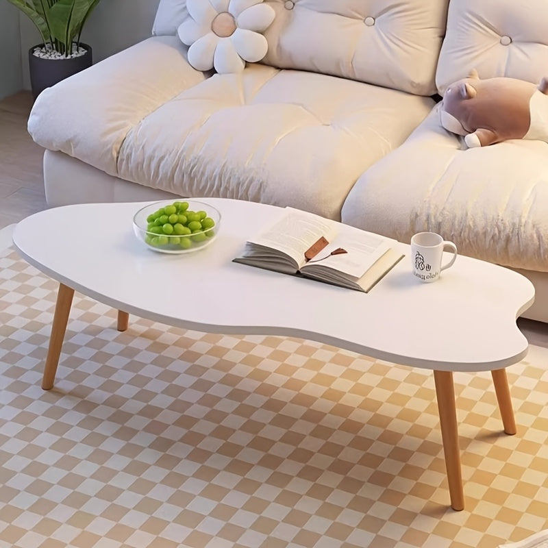 2pcs/1pc Modern Coffee Table Tea Table Small Table for Living Room Home Simple Modern Tea Table Small Apartment Cloud Coffee Table Balcony Table Shelf, Winter Living Room Storage Good