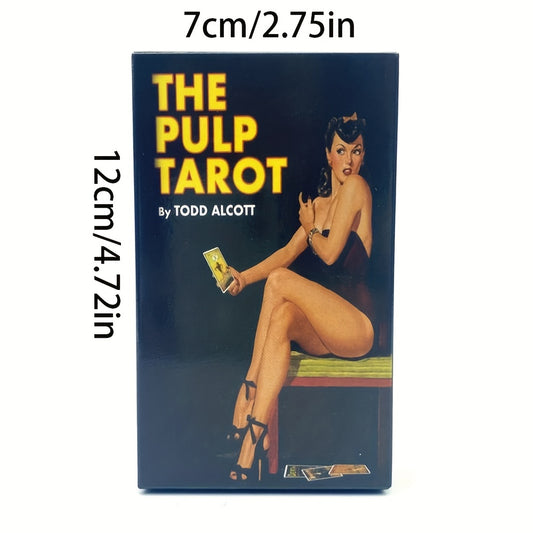 Authentic Original Size Pulp Tarot Deck with Paper Instructions Included