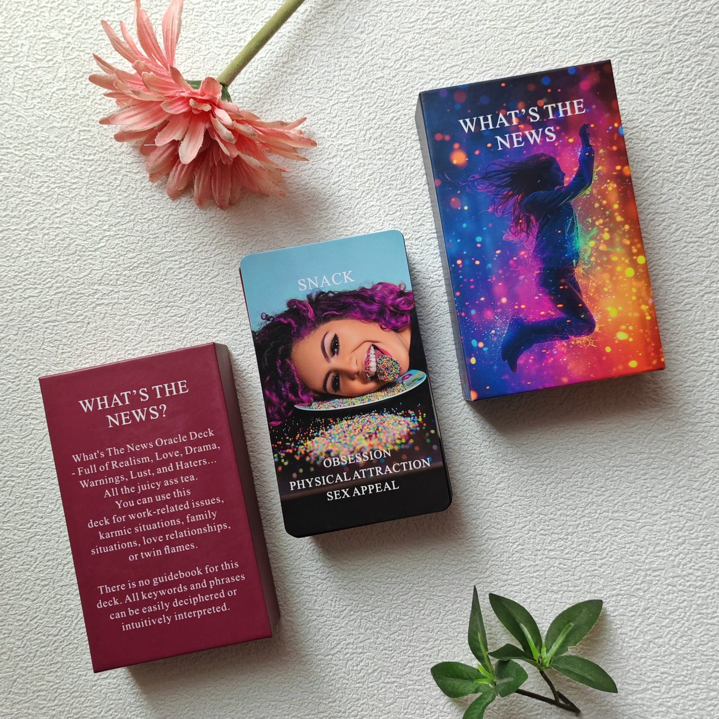 What's The News? Oracle Tarot - Revealing Hidden Truths In Love, Career, And Life! Applicable To Any Situation, Revealing Secrets In Relationships And Karma. Ideal Choice For Oracle Card Enthusiasts