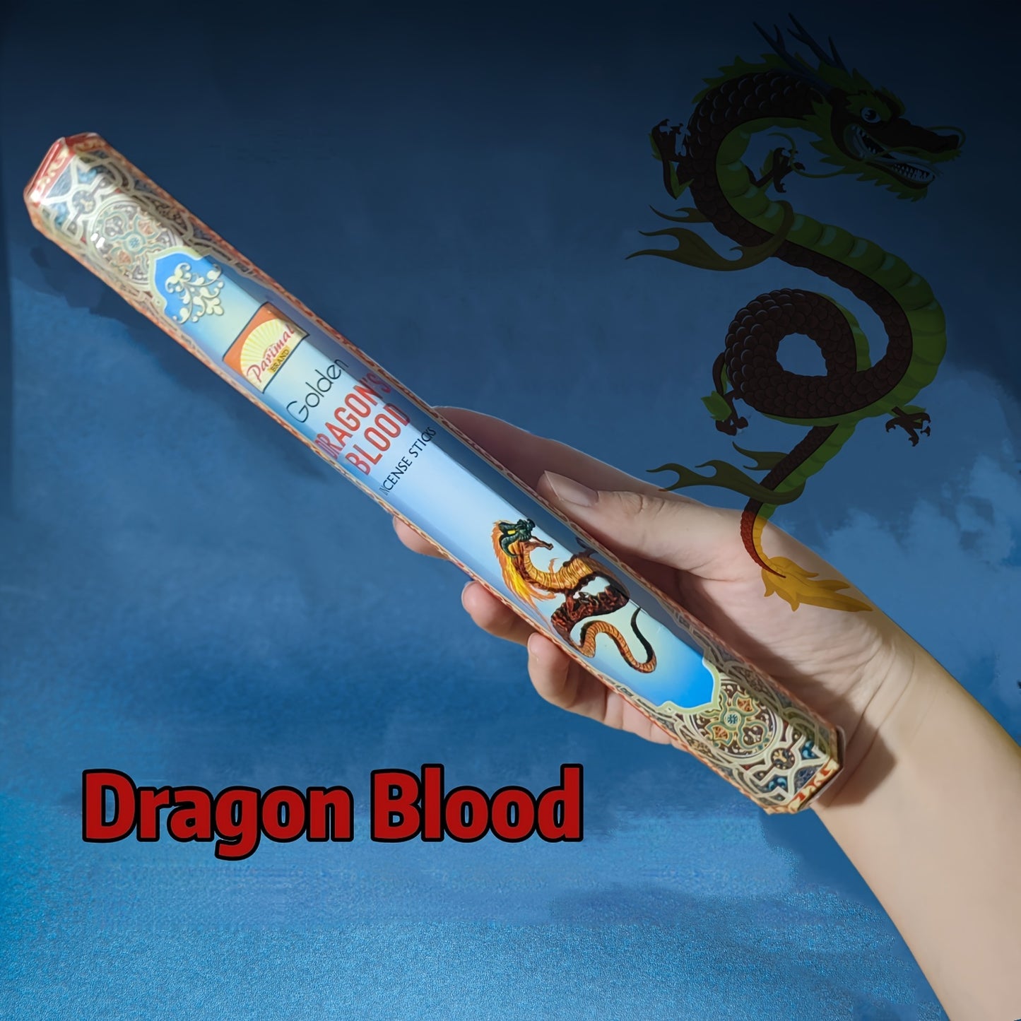 120 High-Quality Incense Sticks per Box, Dragon's Blood Attracting Wealth Home Aromatherapy, Used for Meditation, Yoga, Negative Energy Cleansing, Home and Office Decoration