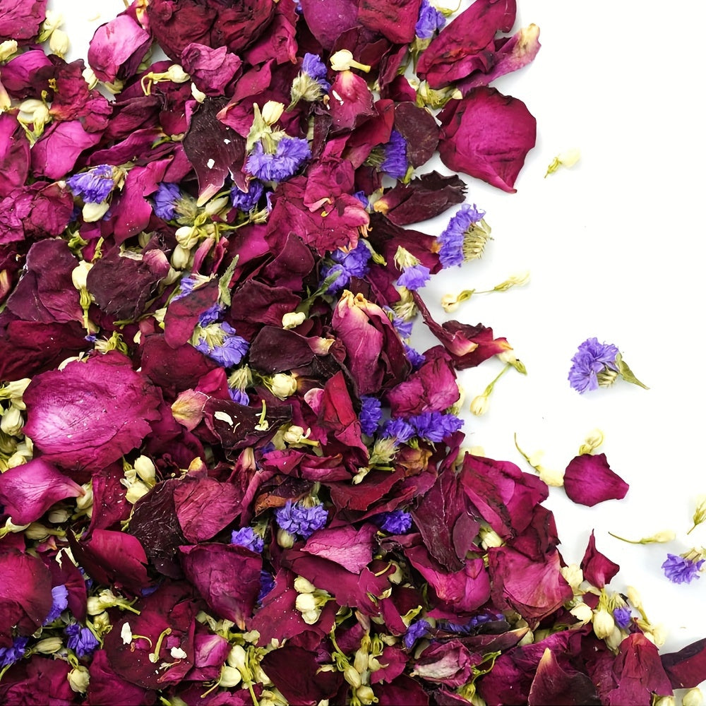 10pcs Dried Rose, Jasmine & Forget-me-not Petals High-Quality Wedding Confetti for Romantic Exits and Decorations