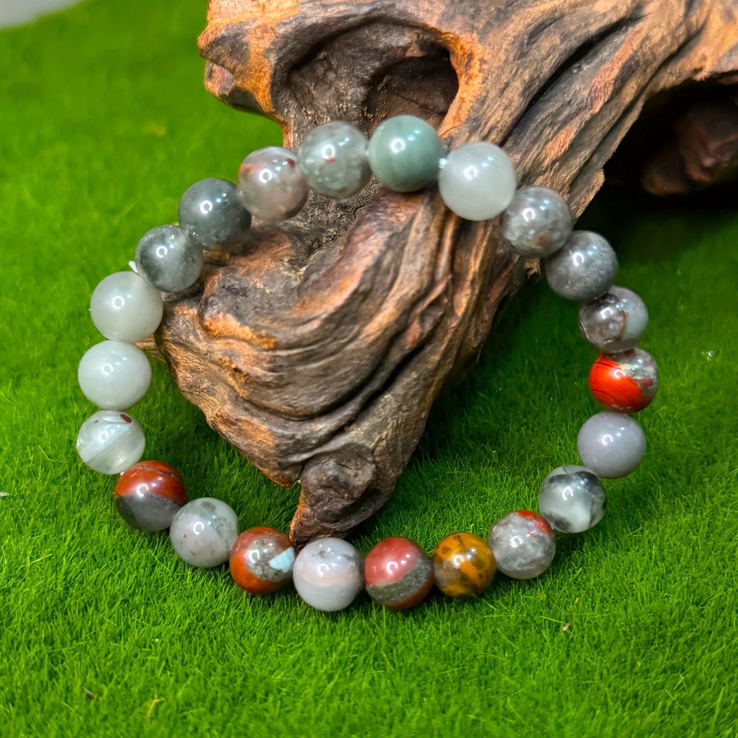 Natural African Bloodstone Bracelet Perfect Blessing Bracelet Unisex