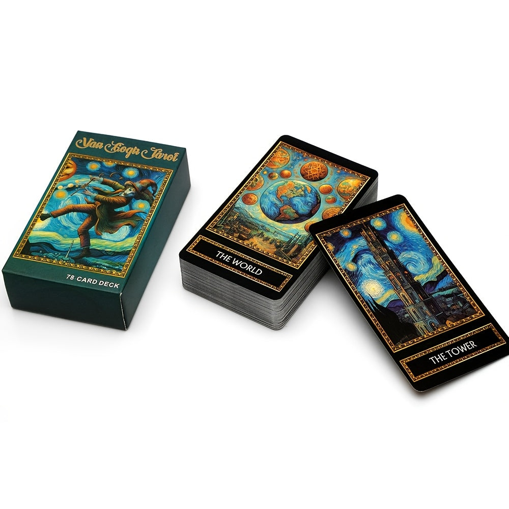 Van Gogh Tarot Cards - 78pcs English Edition, Premium Cardstock Material