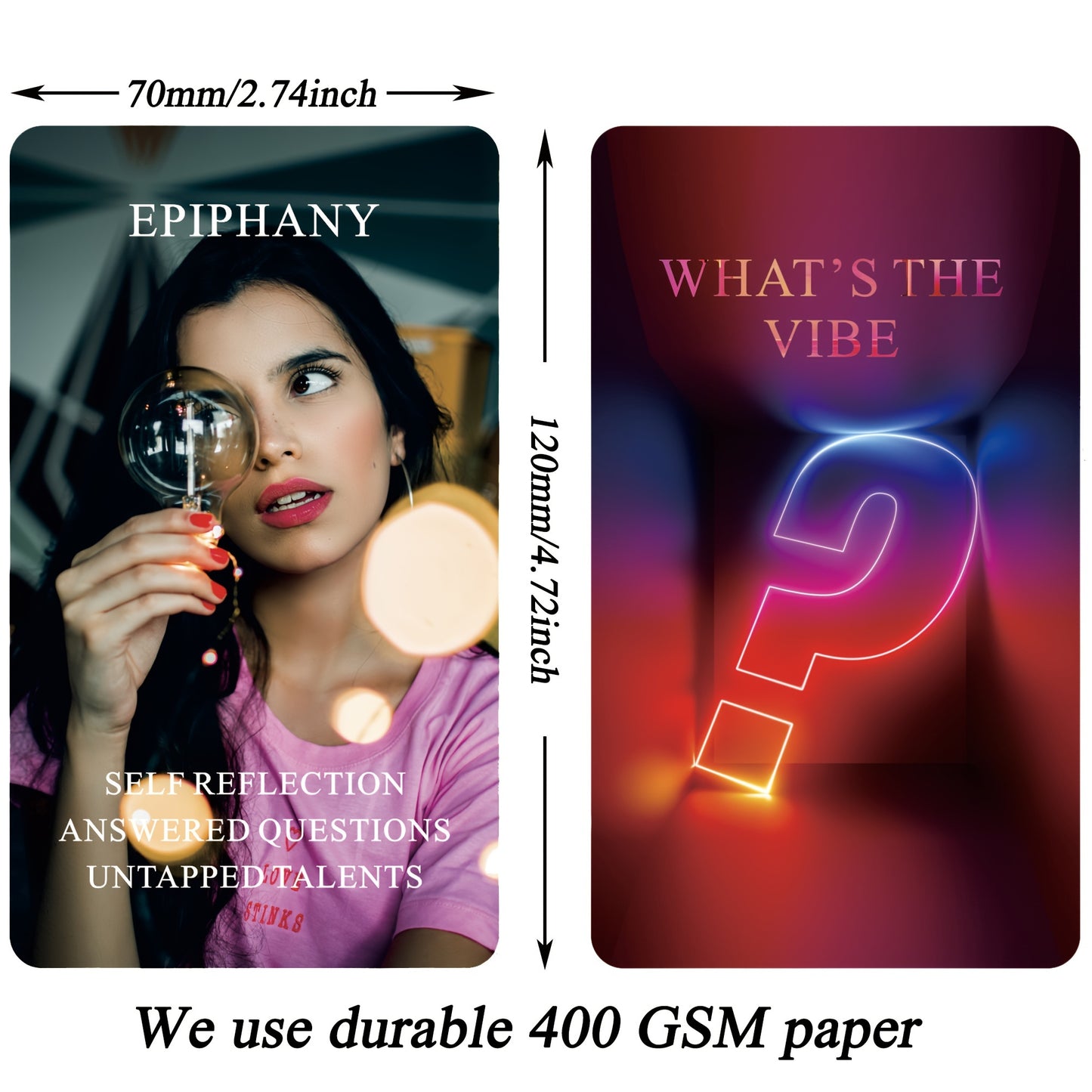 What's The Vibe Oracle Cards Deck, Tarot Cards For Beginners, Oracle Cards With Meanings On Them, Oracle Deck Used For Career And Life Relationships, Twin Flame, Soulmate, Karmic Connection