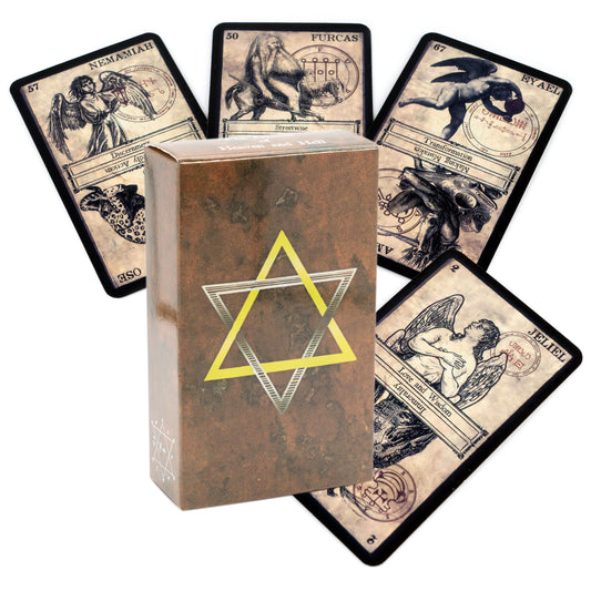 The Oracle Of Heaven And Hell Card With Keyword Cards,Portable Size Tarot Deck,Fortune Telling Game Divination Cards