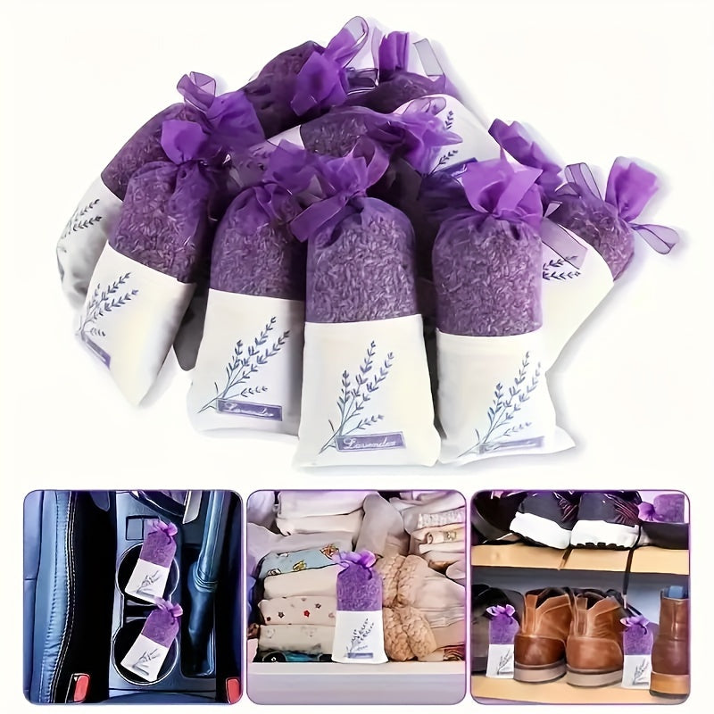 5 Bags Lavender Aromatherapy Scent Bags, Gift Scent Bags Yarn Bags, Car Fragrance Drawer And Wardrobe French Lavender Scent Bags, Fresh Aromatherapy Home Scent Bags Purple