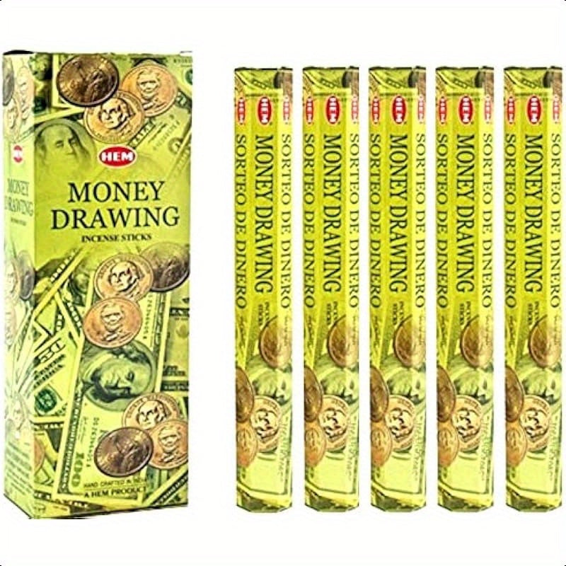 HEM Money Drawing 100 Incense Sticks 5 x 20 Stick Packs