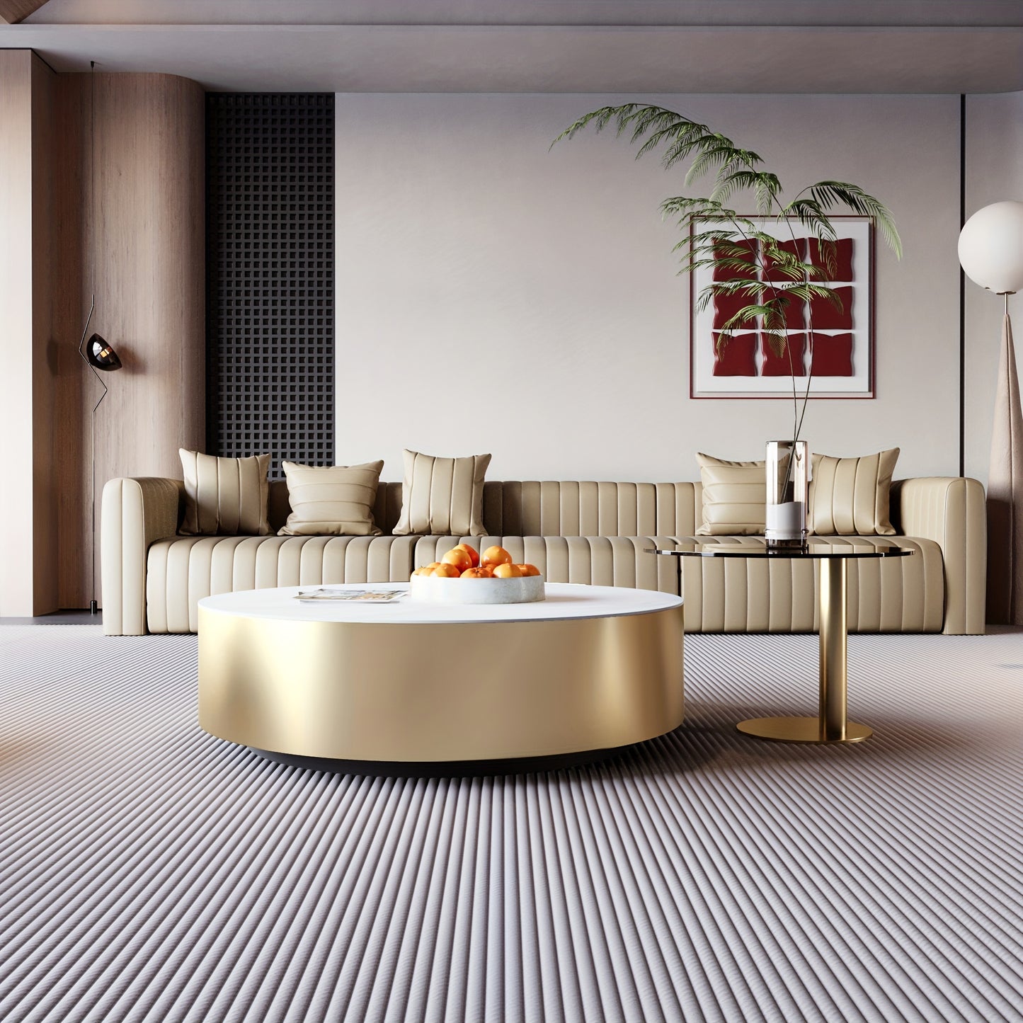 Modern Luxury 2-Piece Coffee Table Set