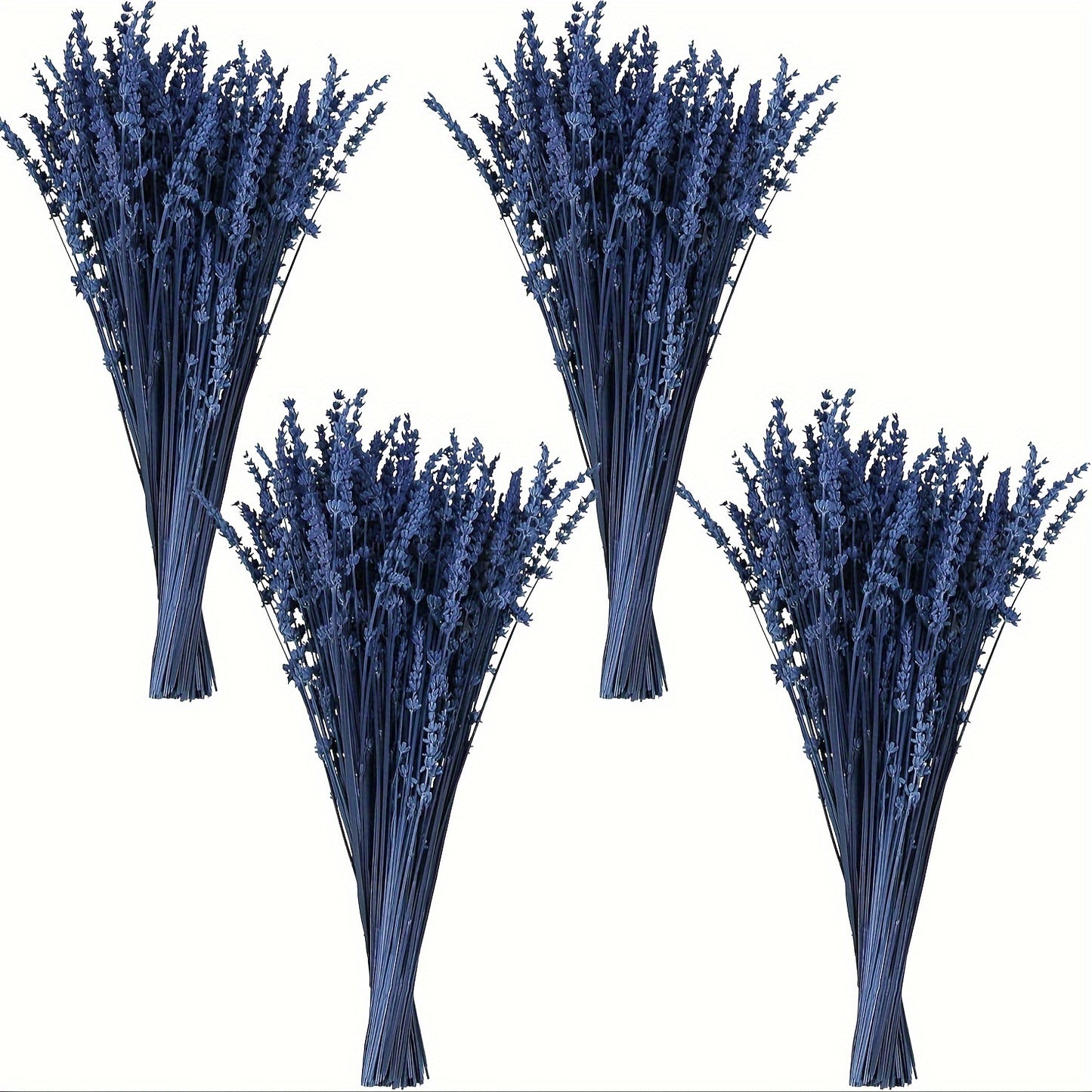 Premium Blue Lavender Bouquet - 50+ Stems, Dried & Preserved for Home Decor, Weddings, Showers | Aromatherapy Relaxation Fragrance