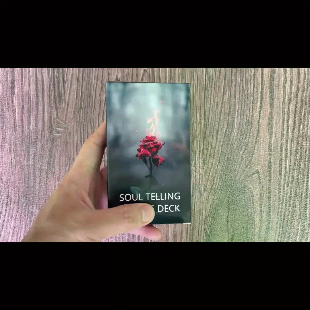 Soul Telling Deck, Love Cards, Twin Flame Soulmate, Keywords Taro, 4.72x2.76inch Cards, 62 Cards