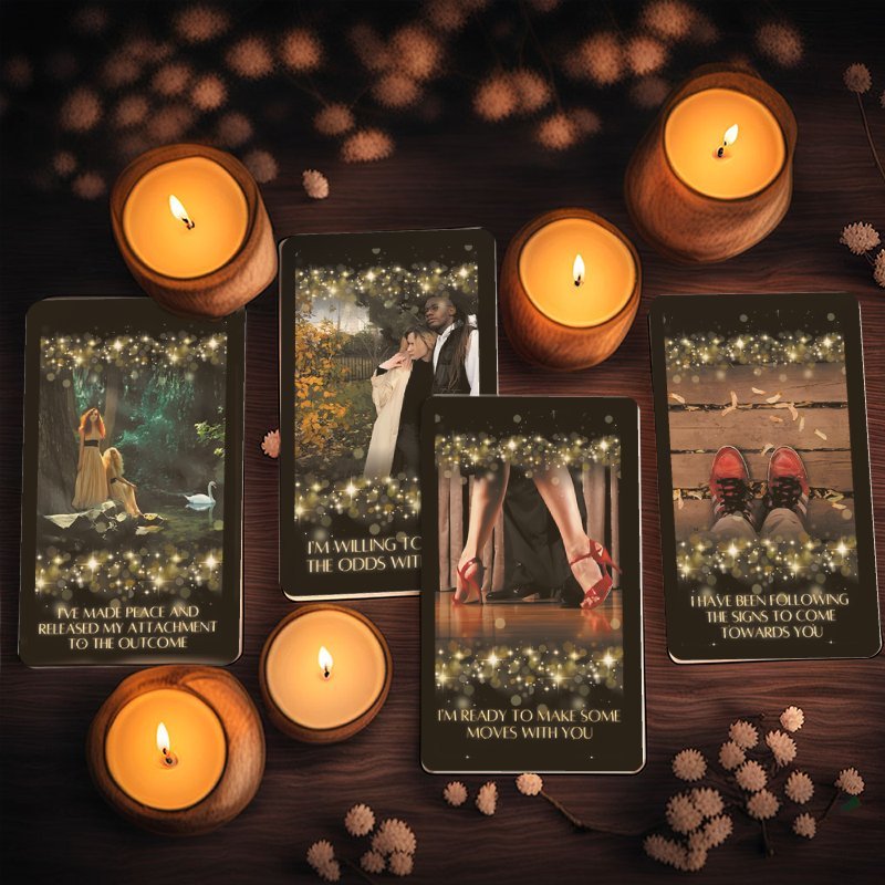 36pcs Love Oracle Cards Set with Colorful Lights Design - Perfect Gift for Friends & Family, Ideal for Thanksgiving