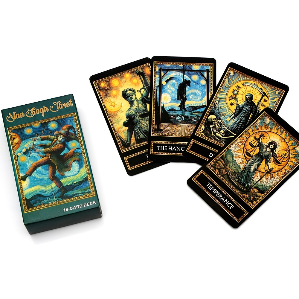 Van Gogh Tarot Cards - 78pcs English Edition, Premium Cardstock Material