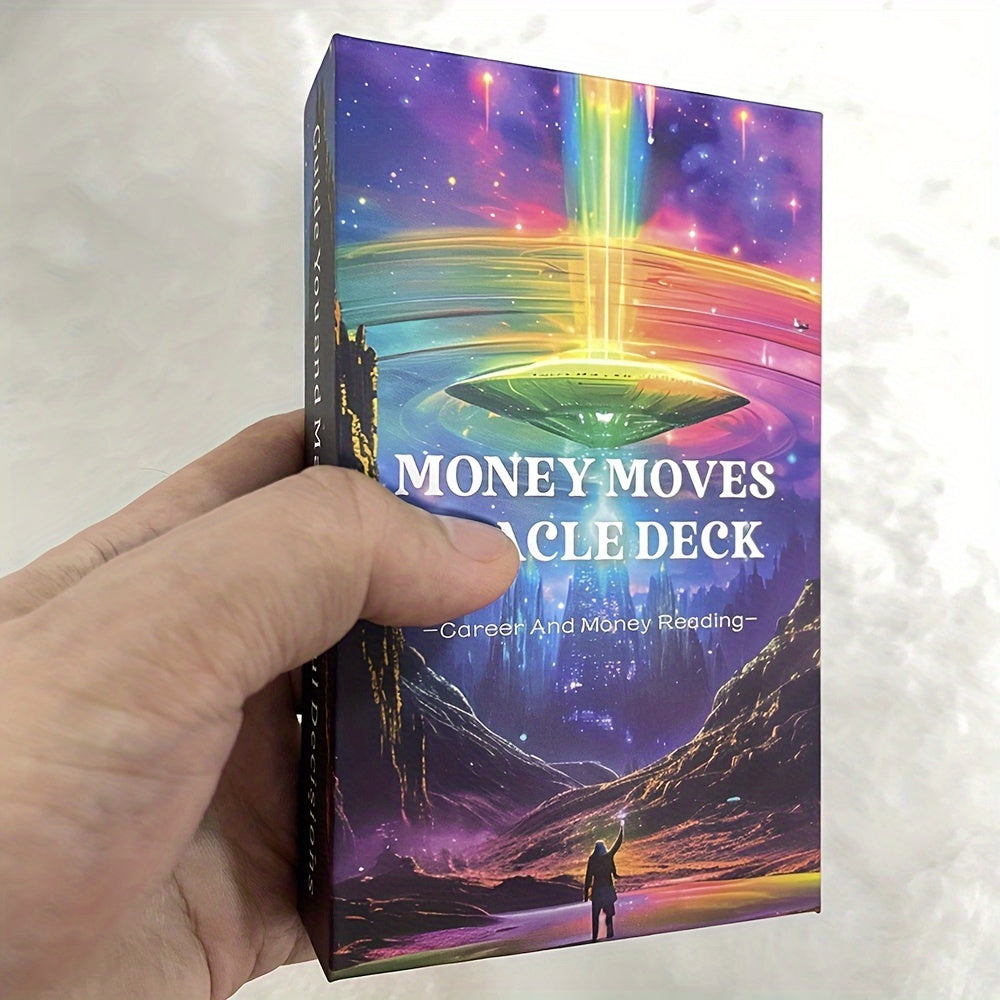 54pcs Money Moves Card, Fortune Telling Toys, Prophecy Divination Cards With Keywords