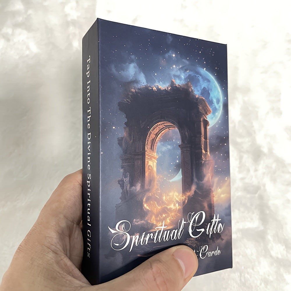 Spiritual Gifts Tarot Oracle Cards, Fortune Telling Tarot Deck with Numerology and Catoptromancy Practices, 56-Card Set, Divination Tool for Beginners and Enthusiasts, Guidance and Insight for Ages 14+