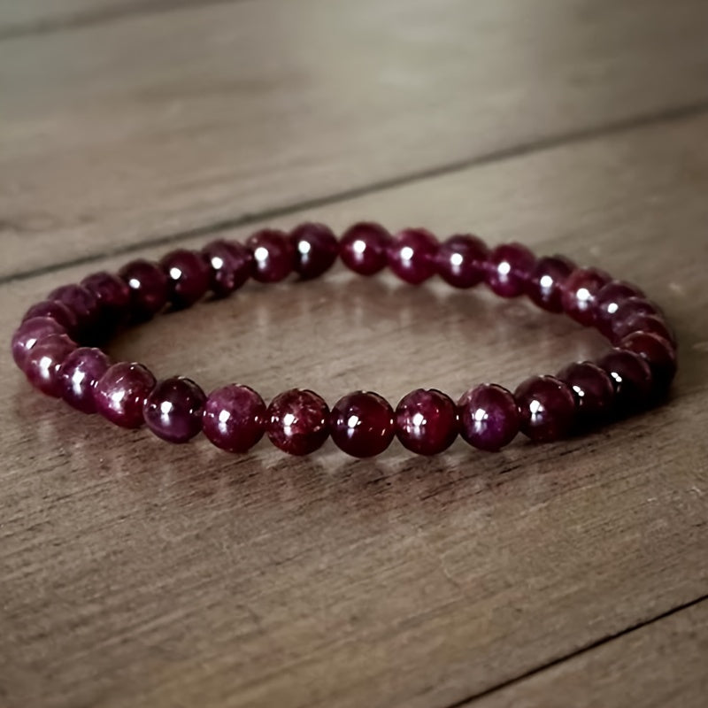 1pc/Red Garnet Bracelet Perfect Natural Red Gem Blessing Bracelet