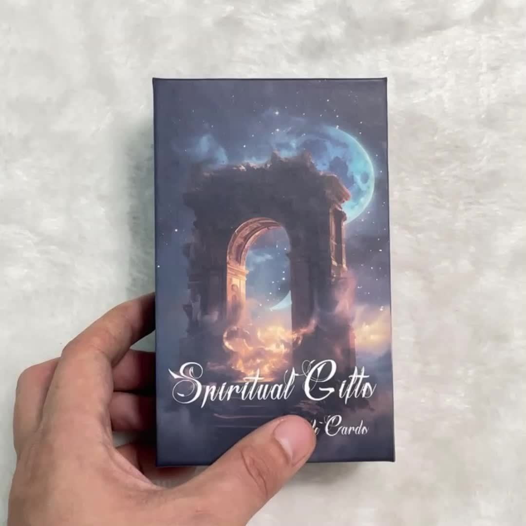 Spiritual Gifts Tarot Oracle Cards, Fortune Telling Tarot Deck with Numerology and Catoptromancy Practices, 56-Card Set, Divination Tool for Beginners and Enthusiasts, Guidance and Insight for Ages 14+