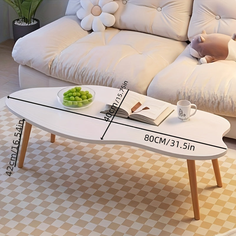 2pcs/1pc Modern Coffee Table Tea Table Small Table for Living Room Home Simple Modern Tea Table Small Apartment Cloud Coffee Table Balcony Table Shelf, Winter Living Room Storage Good