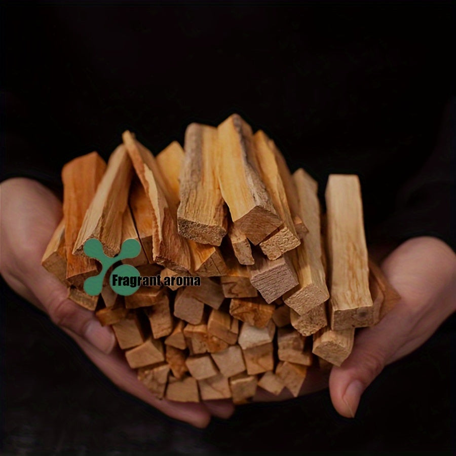 8pcs Peruvian Palo Santo Holy Wood Sticks with Ceramic Tray Set - Energy Cleansing and Purification, Ideal for Spiritual Gifts and Christmas Presents