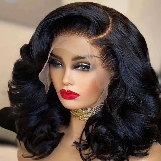 Short Bob Wig Human Hair 13x4 Lace Front Wig Body Wave Brazilian Remy Short Bob Wigs 200 Density 4x4 Lace Closure Body Wave Wigs