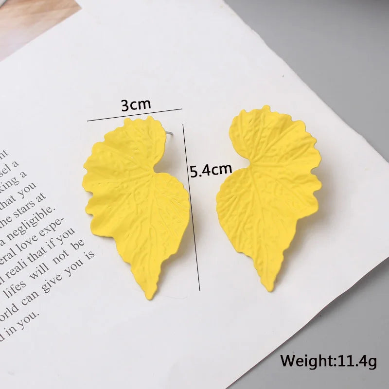 Yellow Color Hanging Earrings for Women Flower Dangle Earrings Korean Fashion Women's Earrings Party Gift pendientes mujer