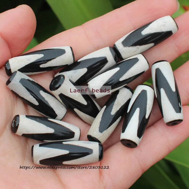 Good Qulity! Around 28-30mm Many patterns Black Tibet Dzi Agat,Lucky Symbol,Powerful Amulet,For DIY Jewelry Making !